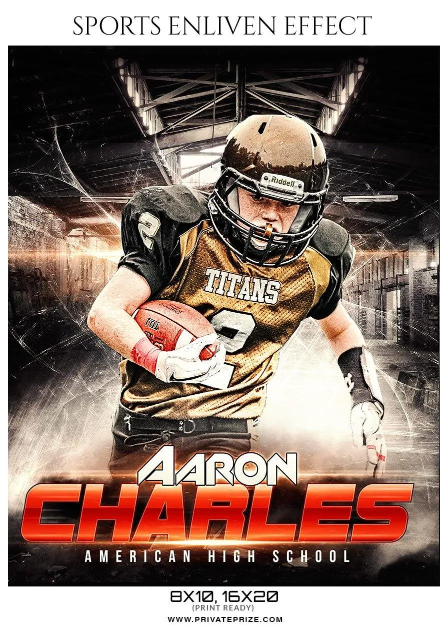 Aaron Charles - Football Sports Enliven Effects Photography Template
