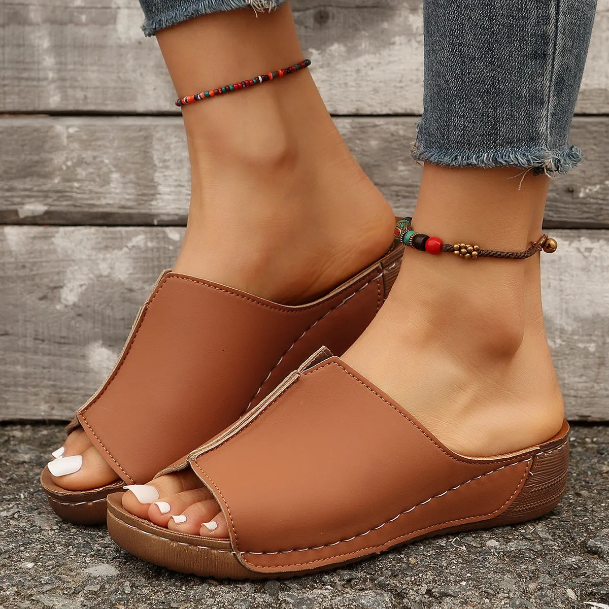 Adele  Sommerliche Damen-Wedges mit Plateau