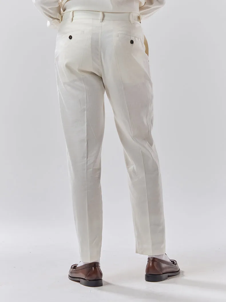 Batch 05 - Mens Off-White Linen - Shirt & Trouser Set