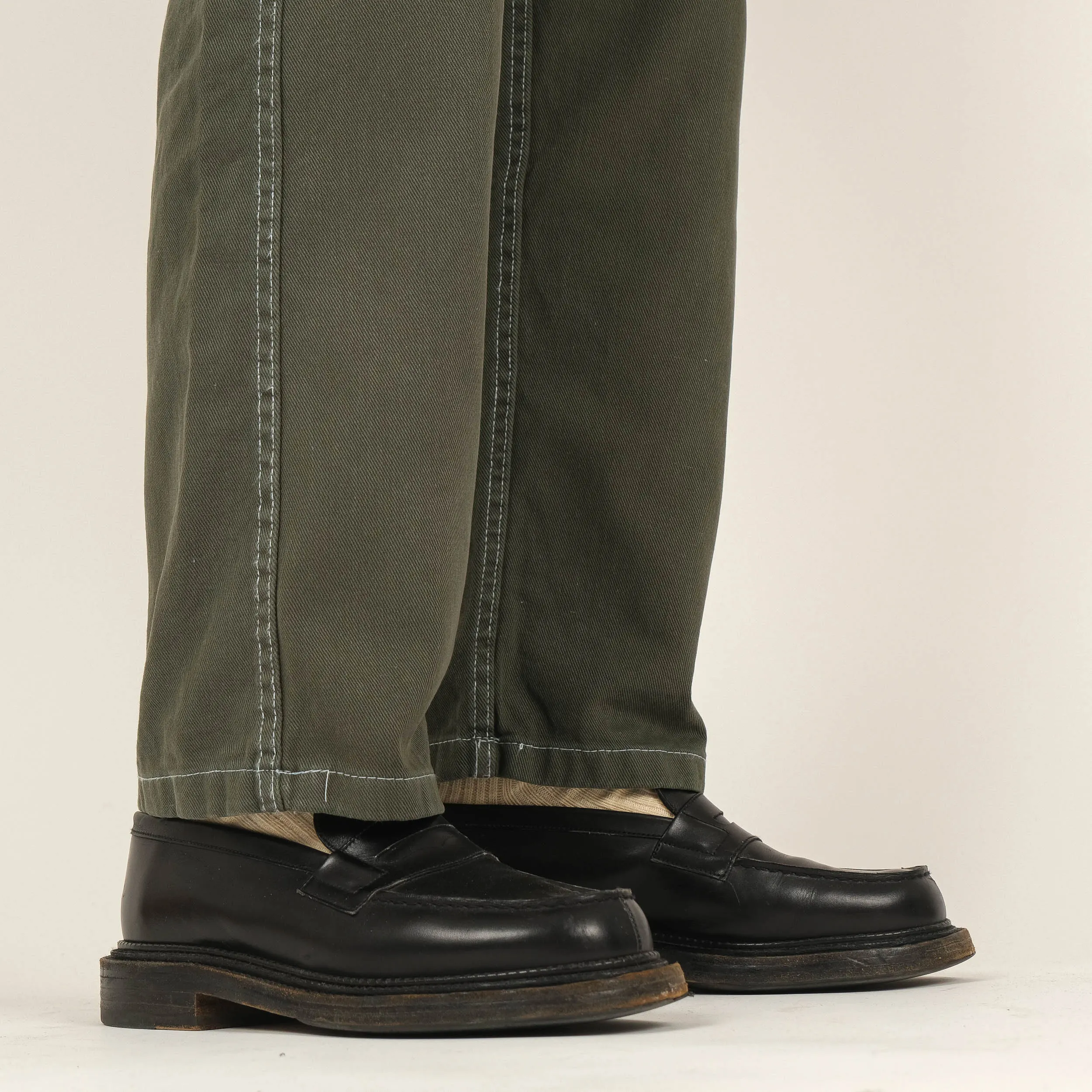 CANVAS WORK PANTS - OLIVE