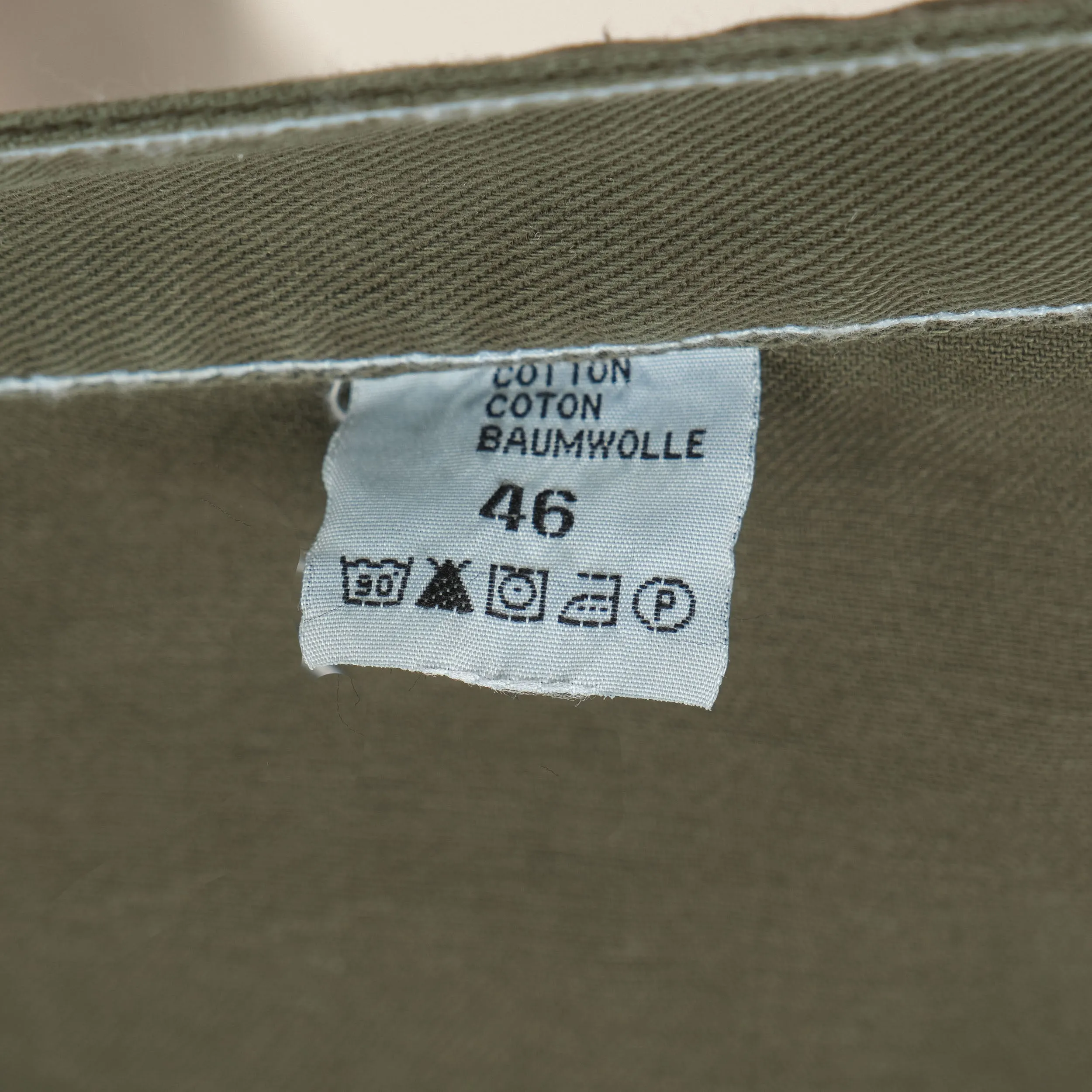 CANVAS WORK PANTS - OLIVE