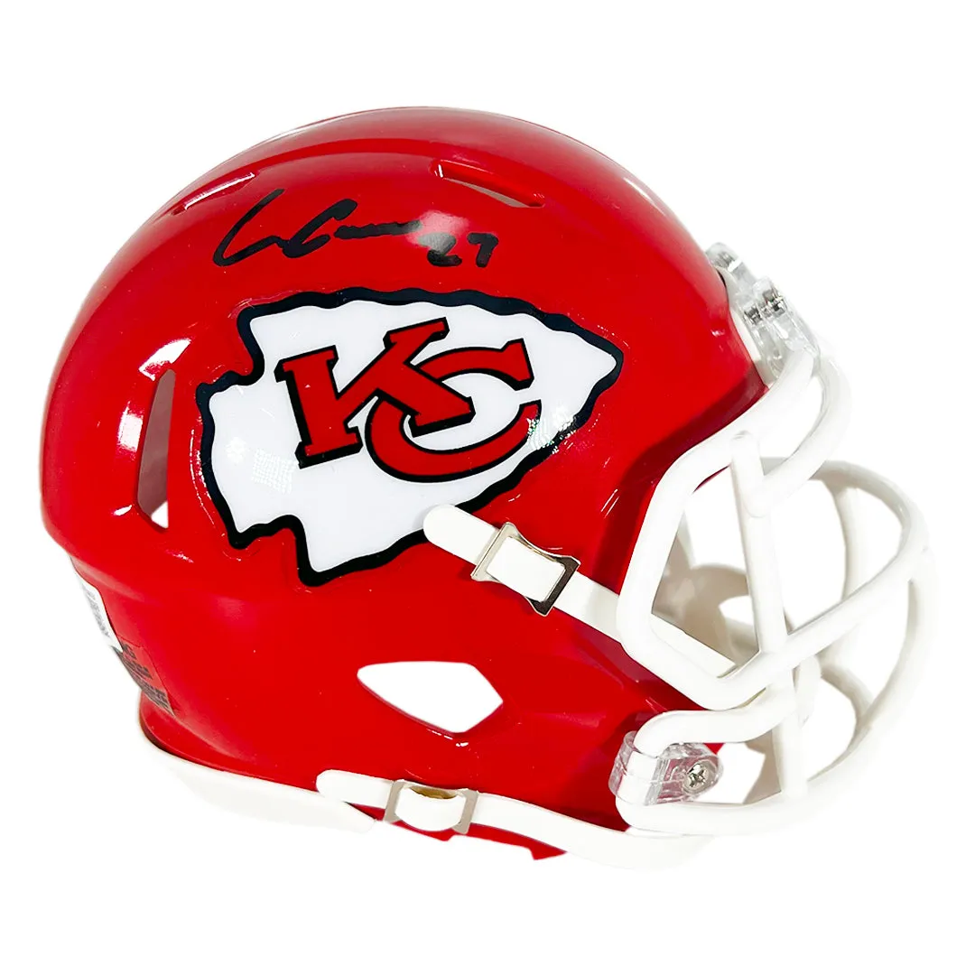Chamarri Conner Signed Kansas City Chiefs Speed Mini Football Helmet (Beckett)