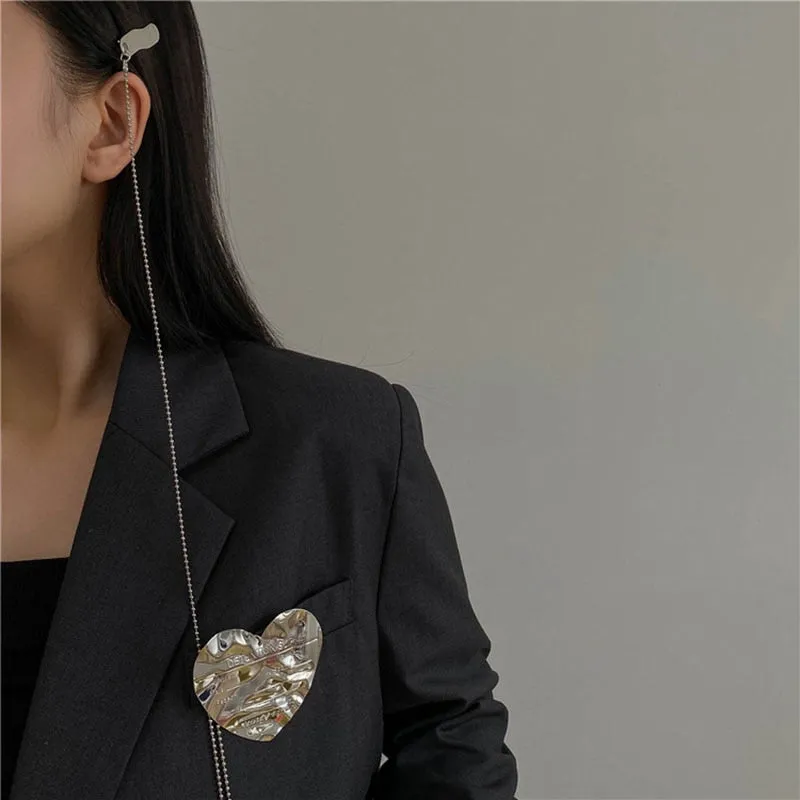 Dark Style Tassel Pendant Brooch For Men Women