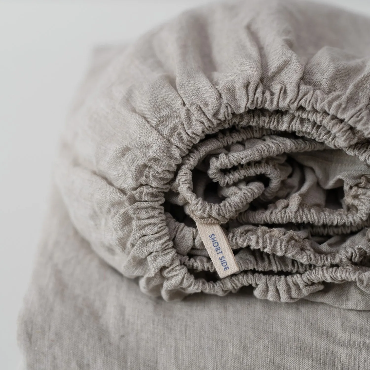 Green Milieu Fitted Linen Bed Sheet