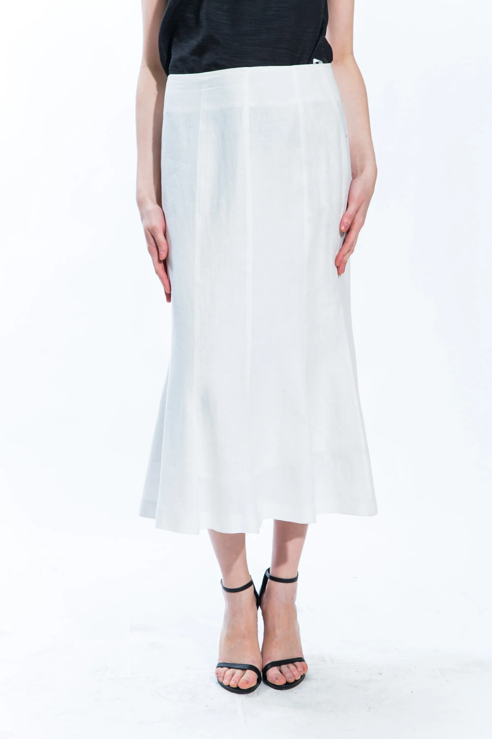 Linen Fit & Flare Skirt Style 8154