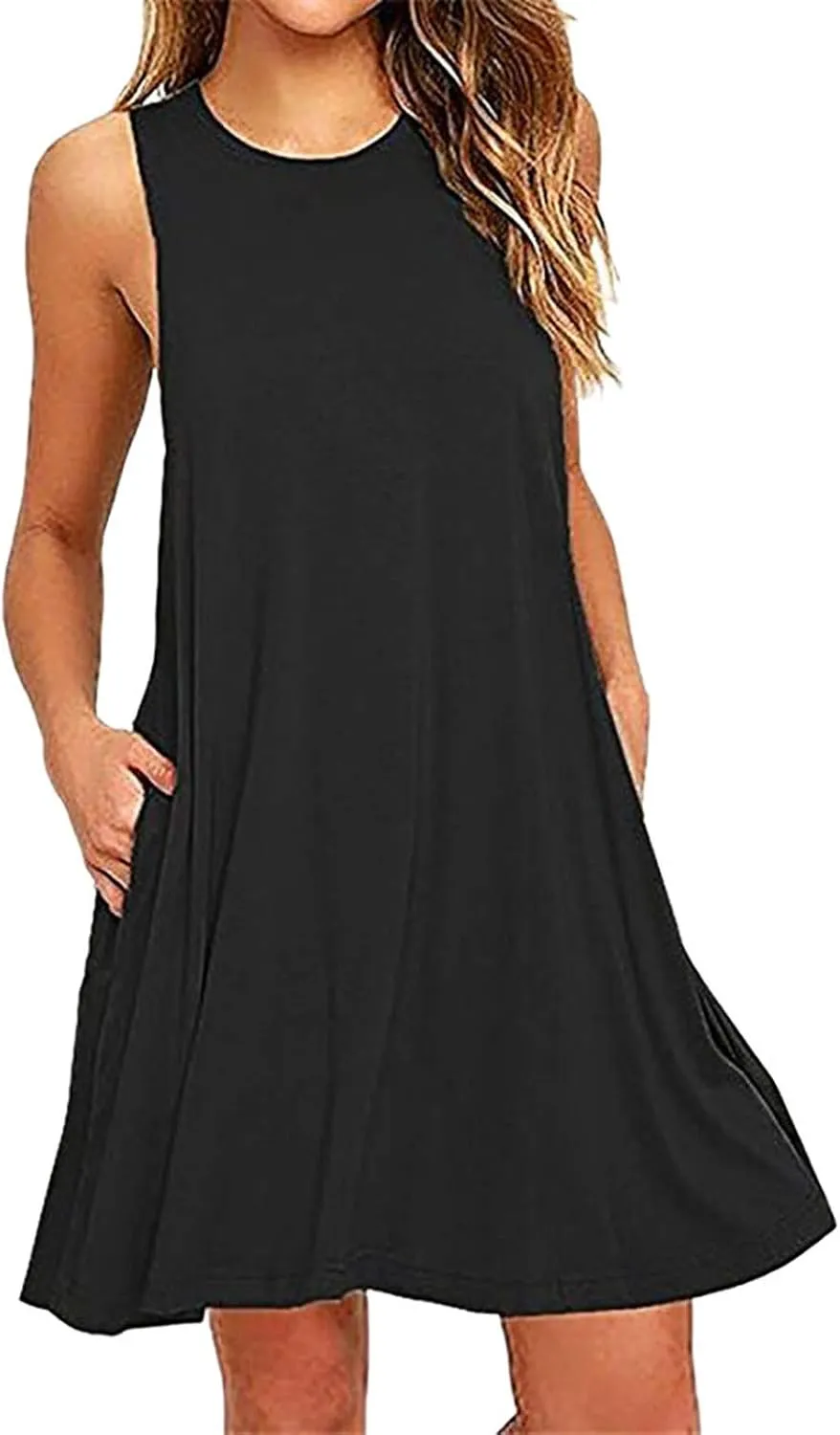 Loose Fit Tank Dresses for Women Summer Sleeveless Beach Dress Cute Mini Sundress 2025 Casual Short Dresses