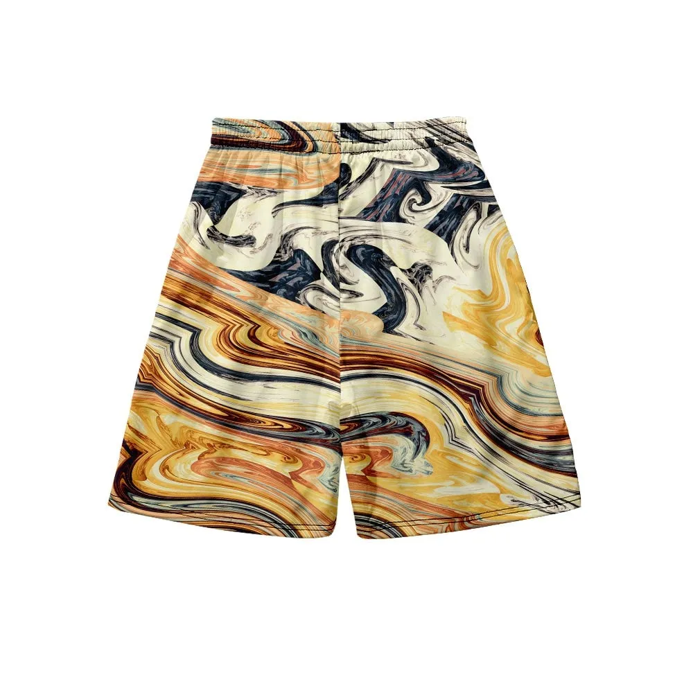Men's Japan Style Beach Shorts  Fashion Casual Printing Pattern