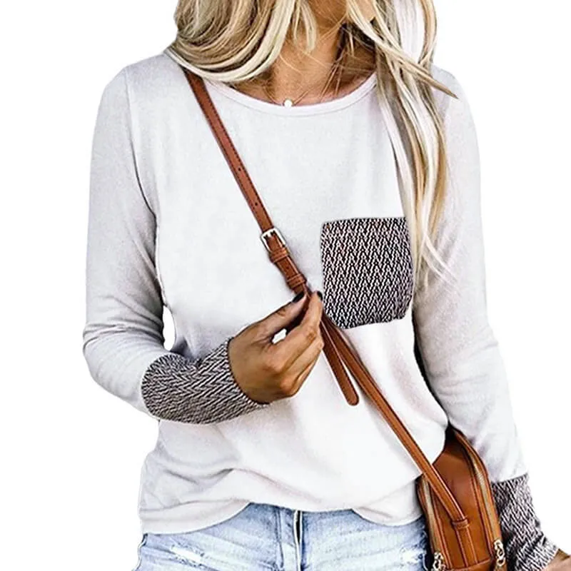 New Patchwork Loose Blouse