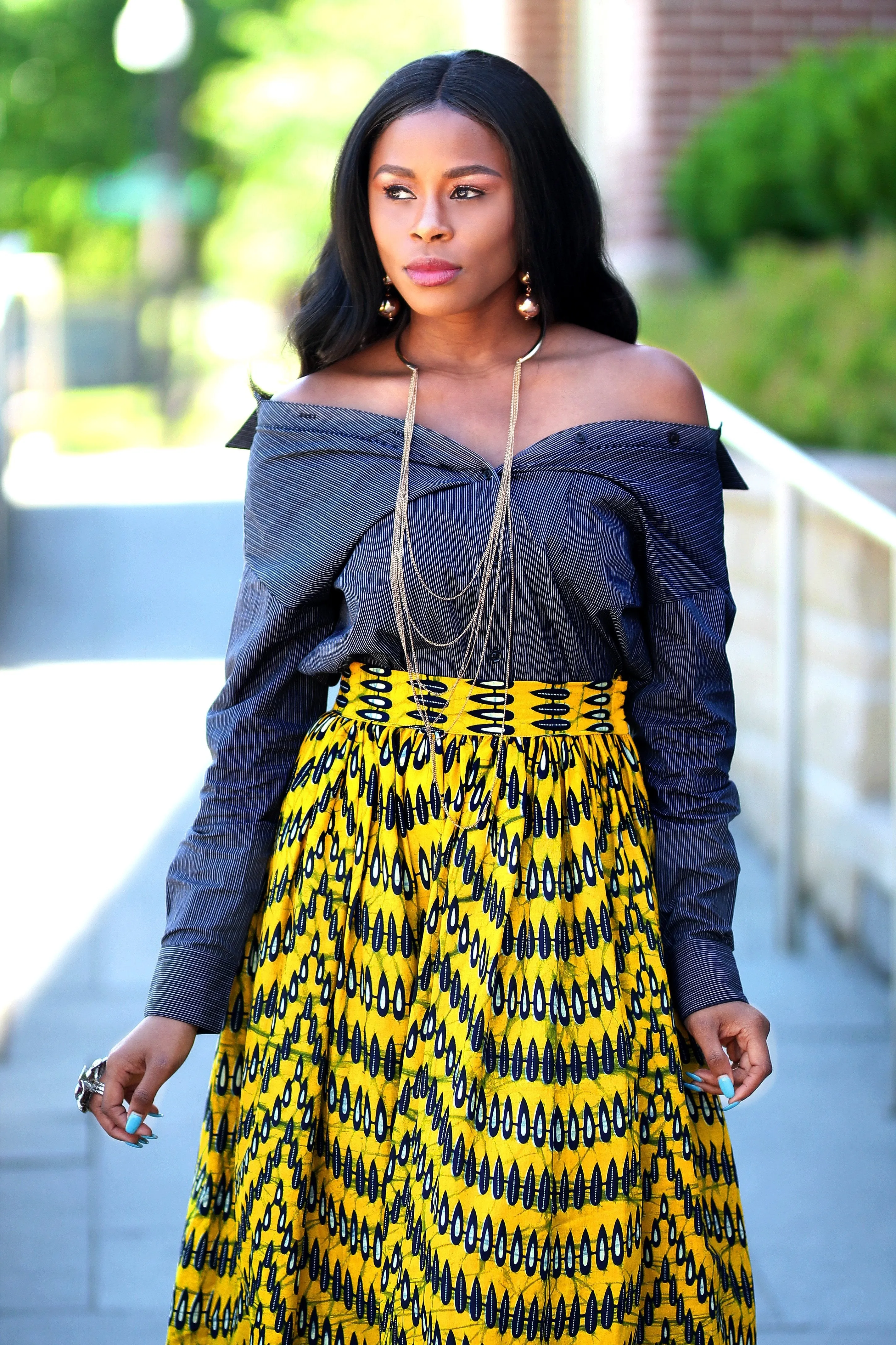 Off the Shoulder black Shirt