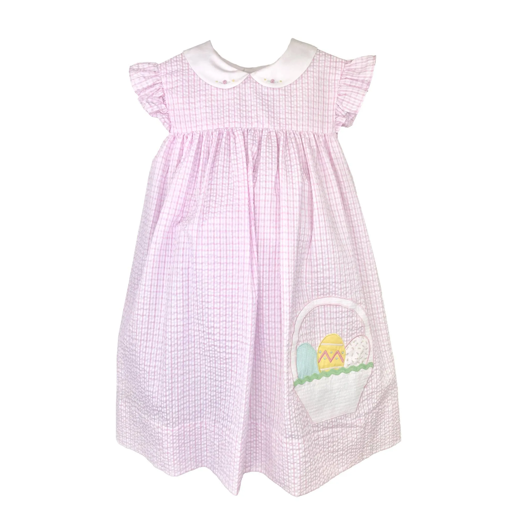Petit Ami & Zubels - Sun Dress with Easter Basket Applique: 24 Month