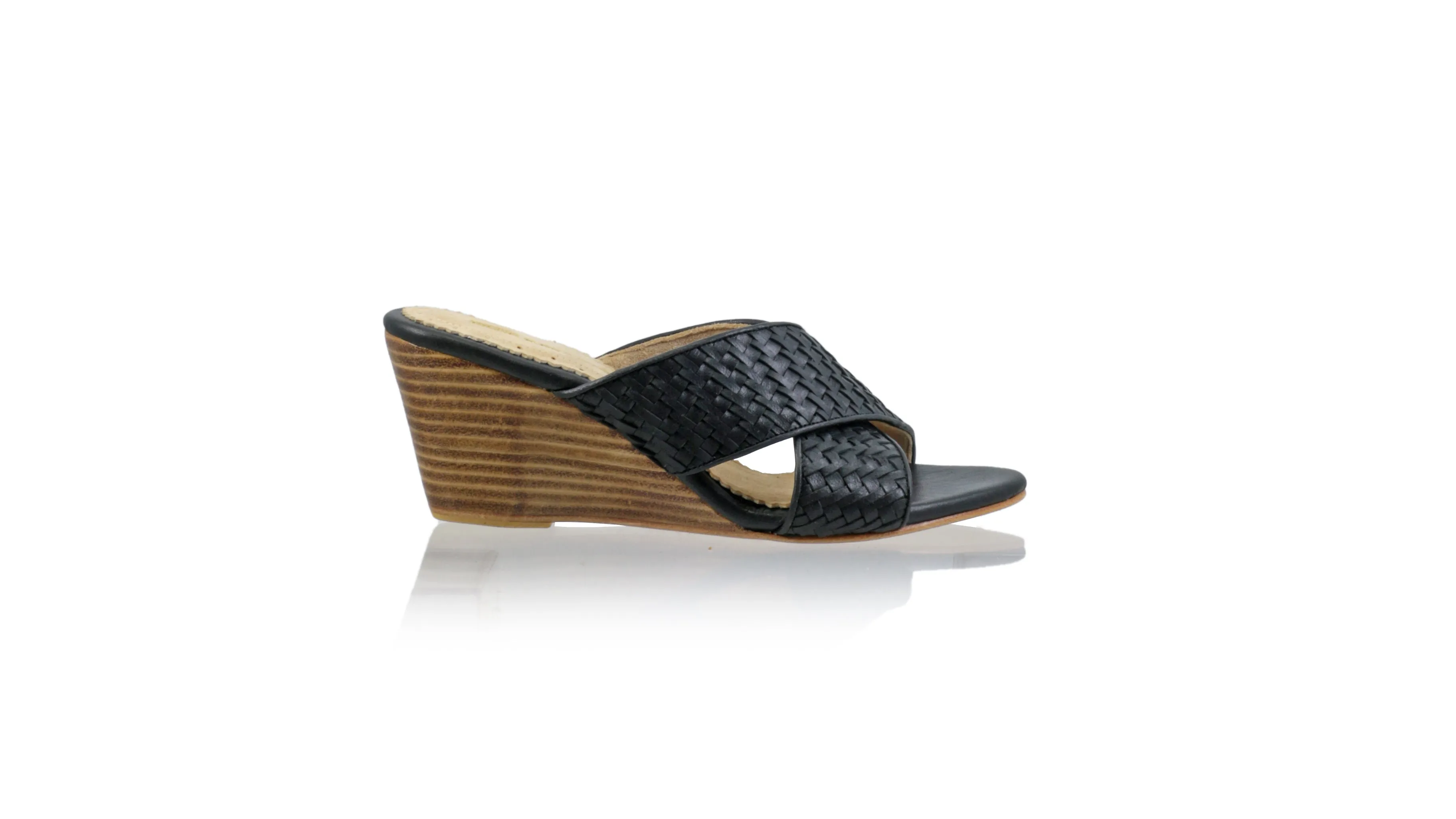 Petra No Strap 80mm Wedge - Black