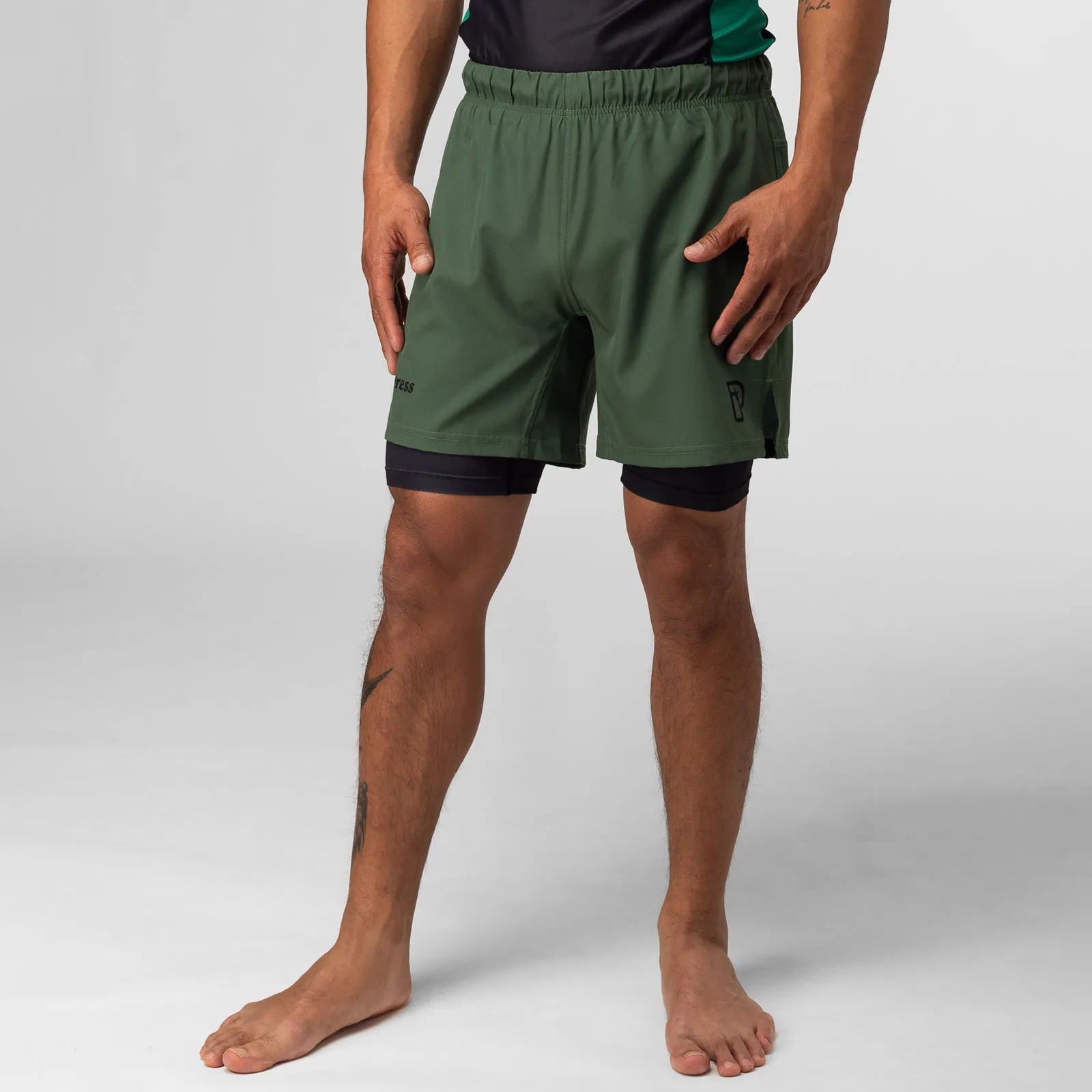 Progress Academy   Hybrid Shorts Khaki