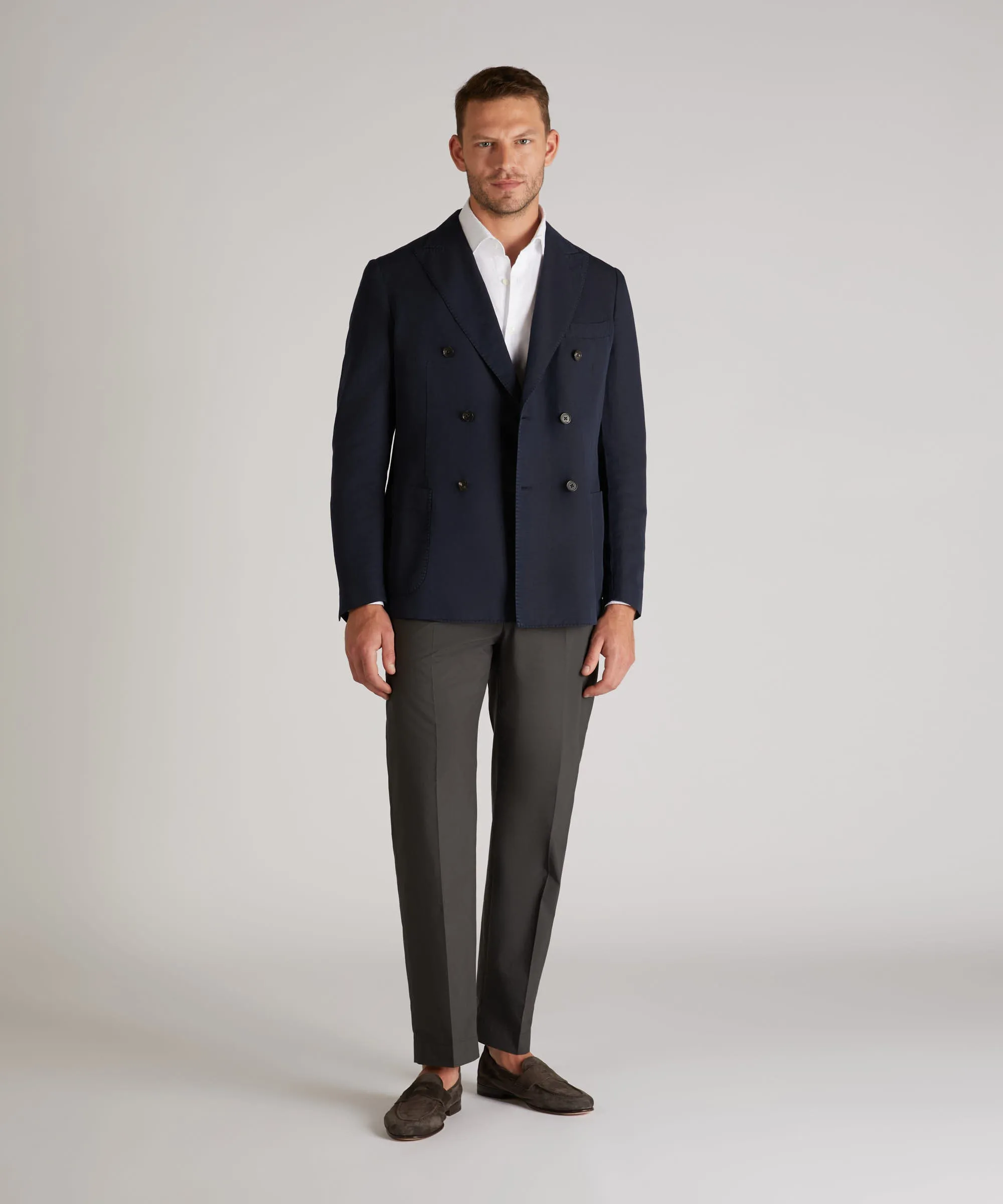 Slim-fit Oxford cotton shirt