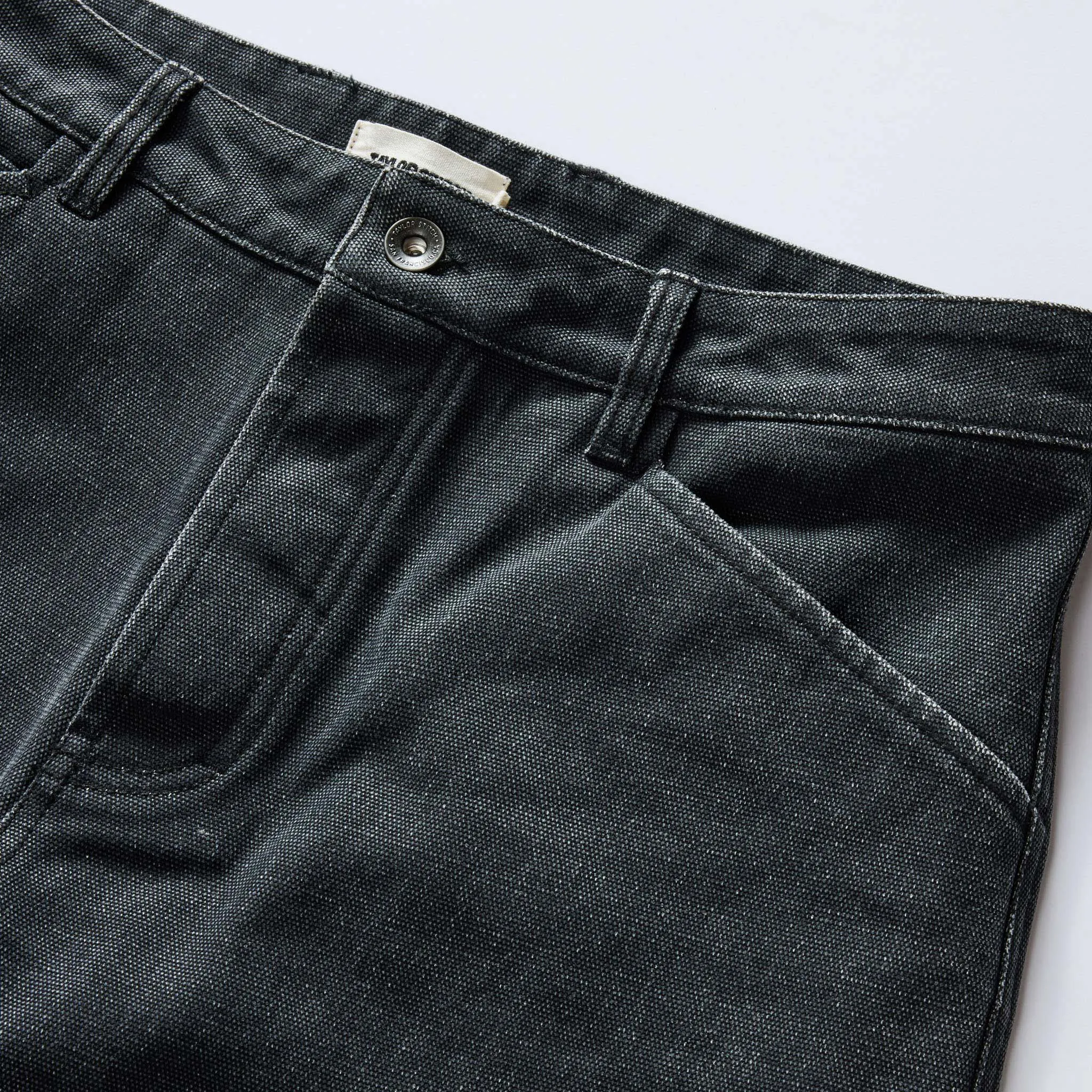 The Chore Pant in Coal Chipped Canvas