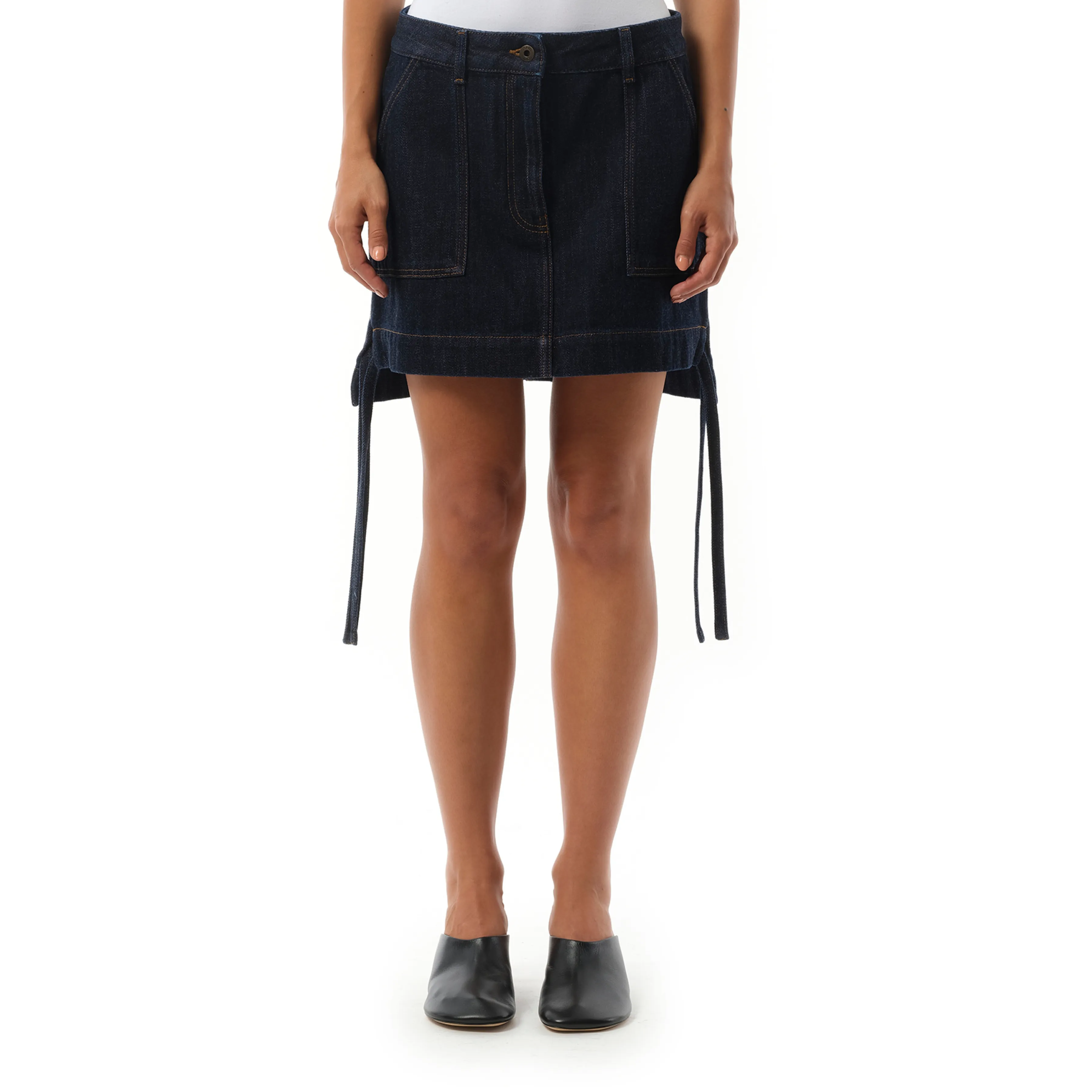 Workwear Skirt in Indigo Blue