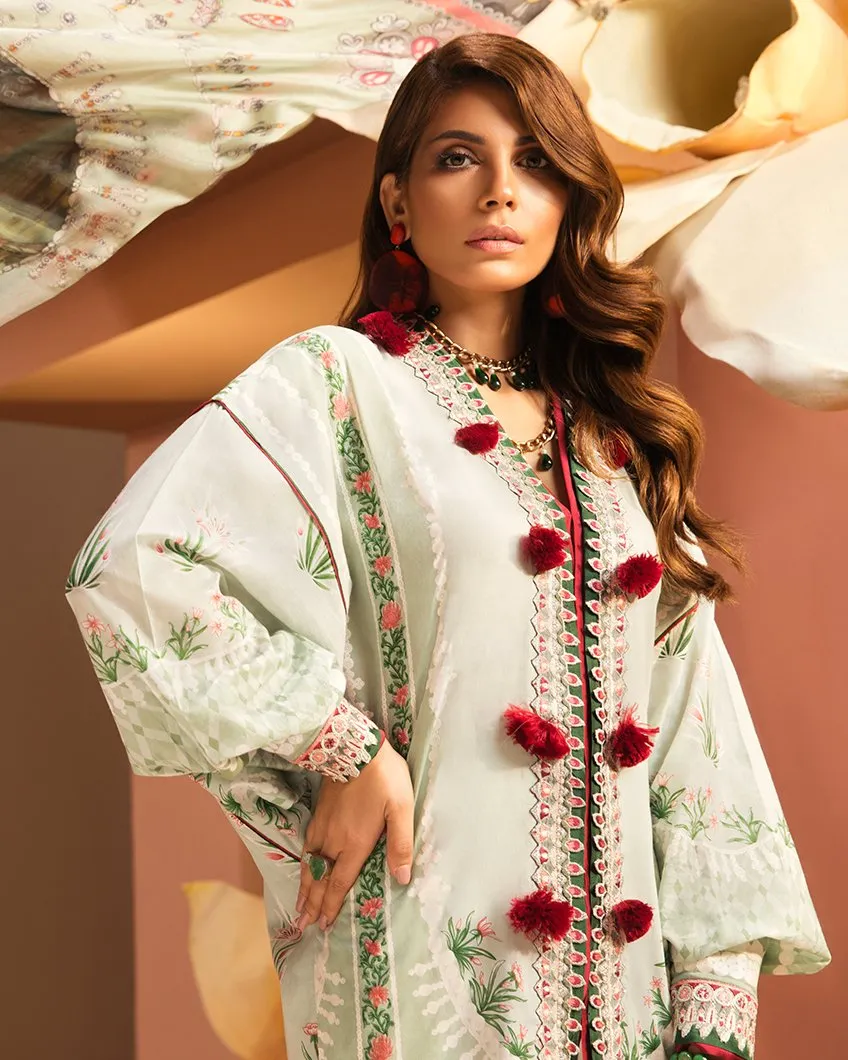 Zaha by Khadijah Shah – 3pc Lawn Collection – Antoinette (ZL-22A)